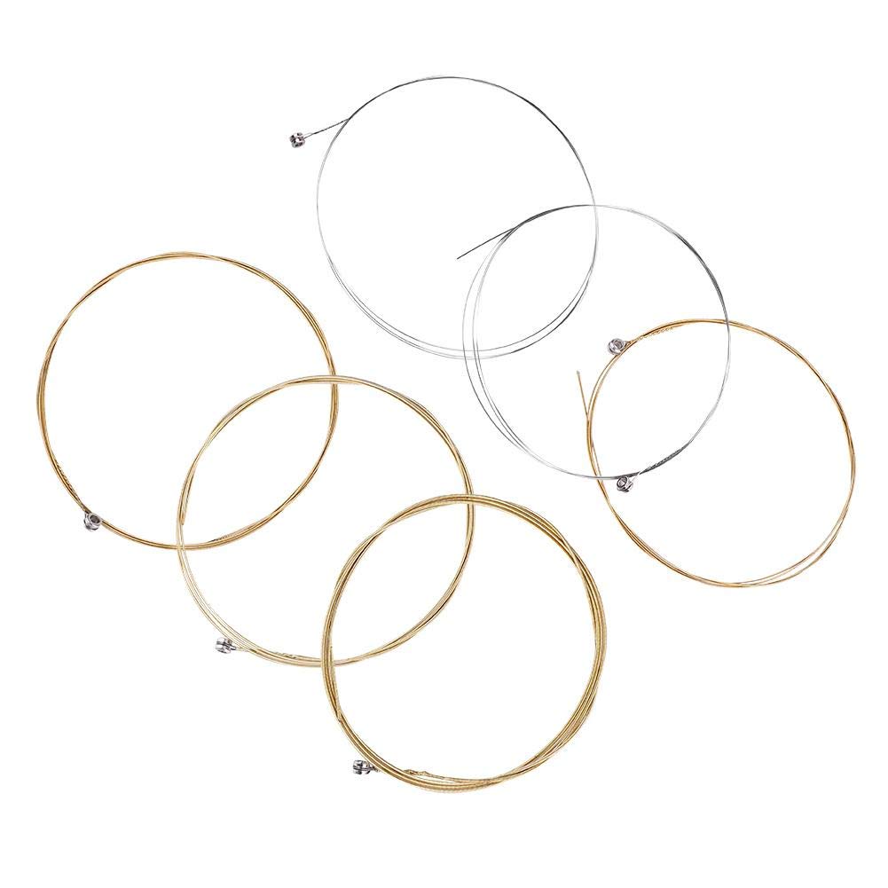 Acoustic Guitar String Stainless Easy To Stringed Instrument Accessories 6-String Set, Steel, Anti-Oxidation & Rust-Resistant, Use,