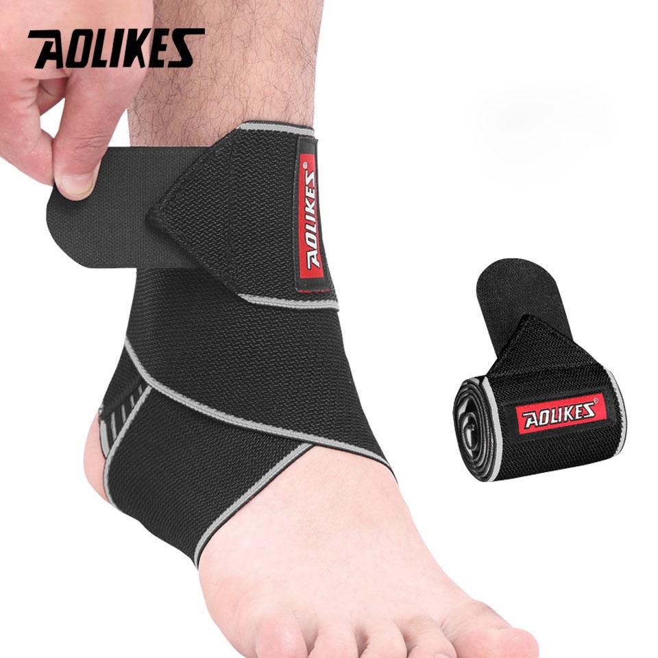 Aolikes 1Pcs Ankle Support,Adjustable Ankle Brace Breathable Nylon Material Super Elastic And Comfortable,Suitable For Sports