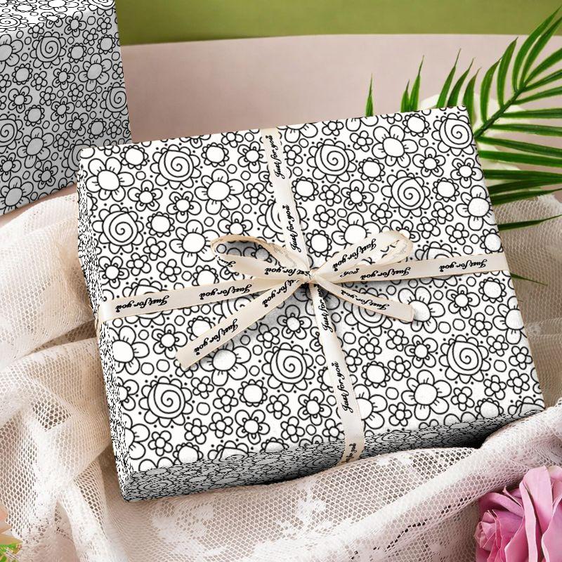 Happy Birthday Flower Valentine's Day Birthday Gift Packaging Paper florist wrapping paper gift wrapping paper
