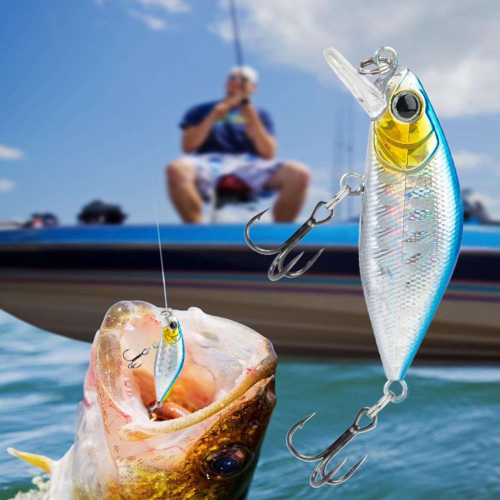 Micro Fishing Lures 4.5g 5CM Mini Minnow Lure Sinking Stream Fishing Artificial Hard Bait For Sea Bass Trout Fishing Accessories