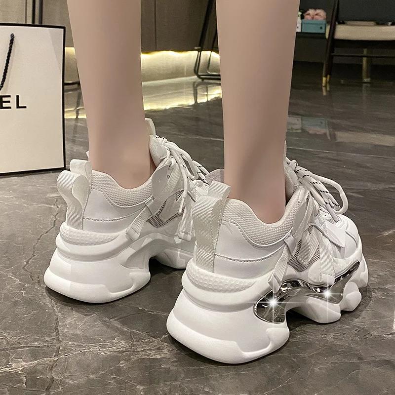 Fashion Classic Sneakers Women Autumn Fashion Chunky Women Shoes Breathable Sneakers Tenis Feminino Trainers Zapatillas Mujer 8CM