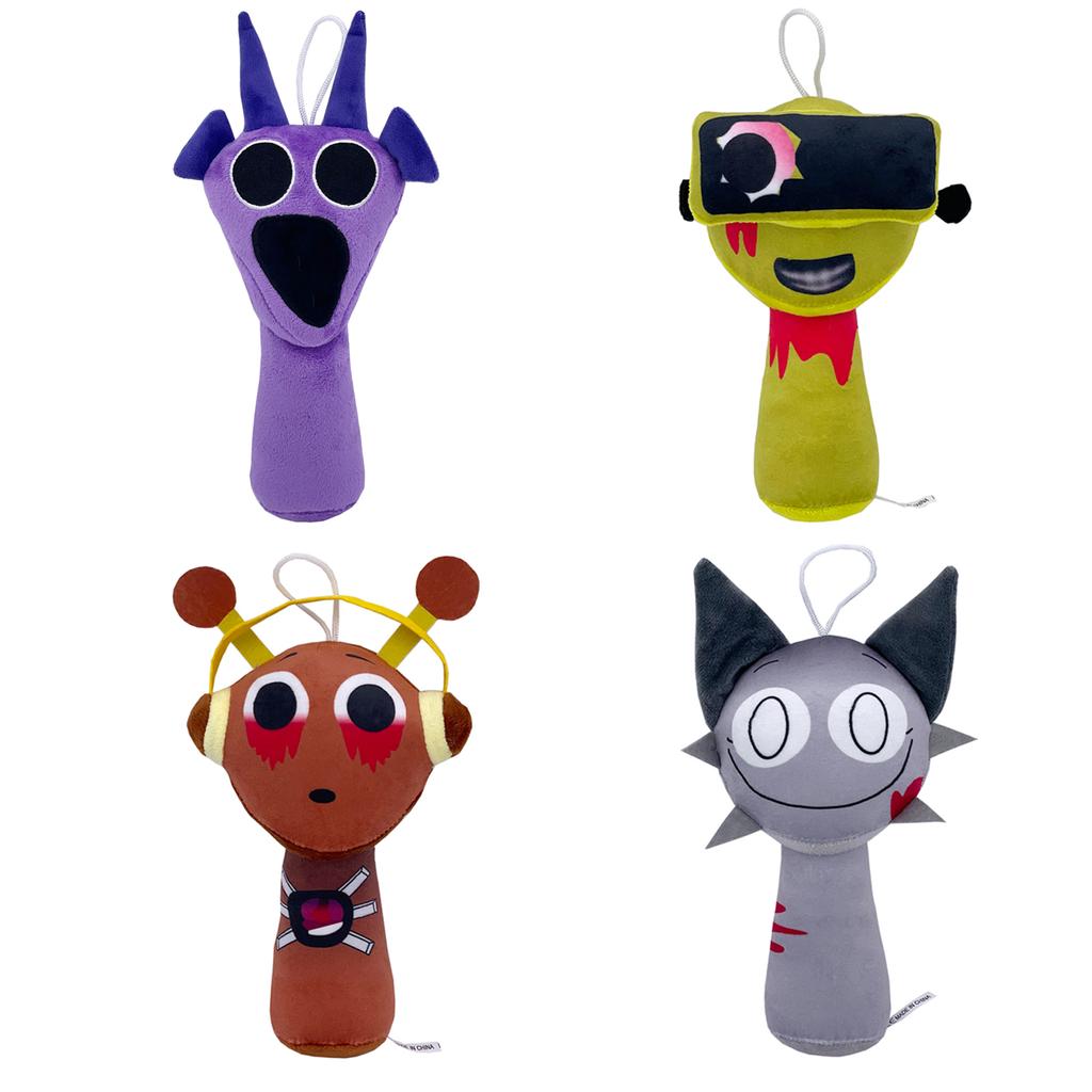 Horror Game Sprunki Plush Cartoon Soft Stuffed Pillow Dolls For Kid Dolls Plush Toys Christmas Gift Home Room Decoration Gift