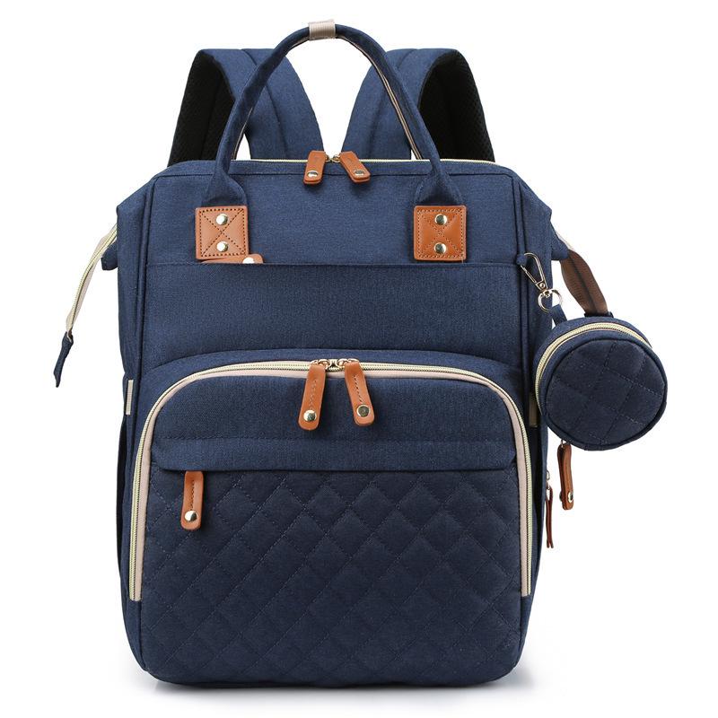 Mummy Backpack: Large Capacity, Lightweight Folding Bed & Diaper Bag