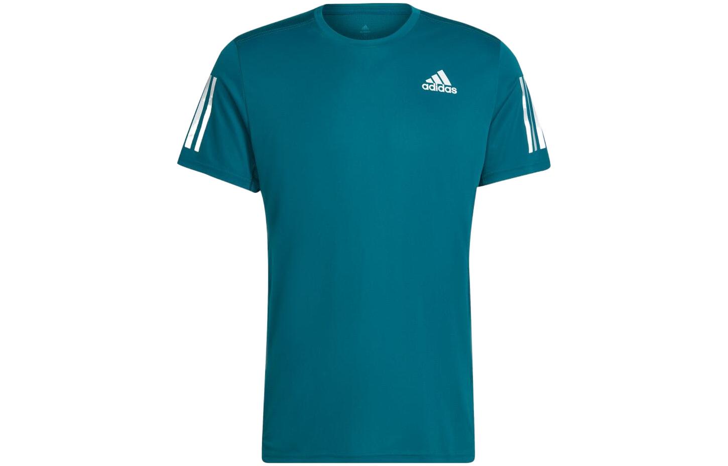 Adidas T Shirts Men s Indigo Crew Neck Moderate Straight Fit HB7437 L