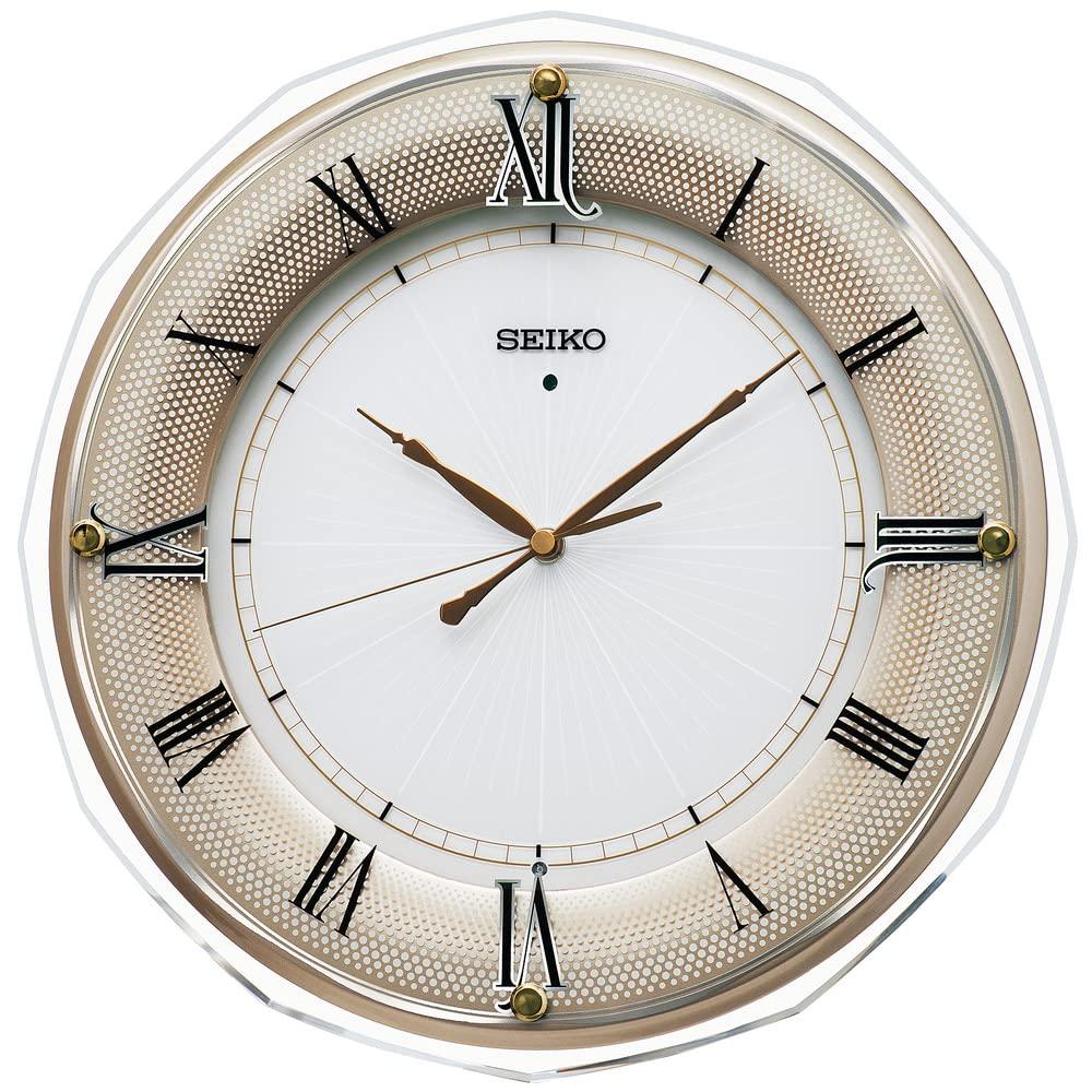 

Seiko Clock Wall Clock Radio Wave Light Golden Pearl 340 x 340 x 45mm KX269G