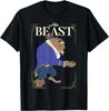 Hitte Mode Casual Disney Belle en het Beest Zijn Beest Ingelijst Portret T-shirt S-4XL Vier Seizoenen