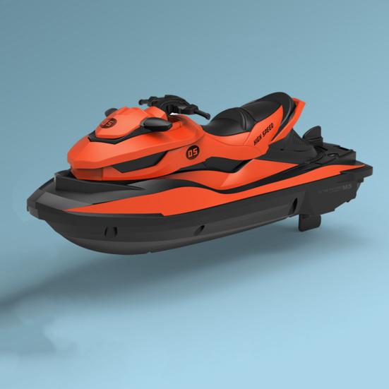 Remote Control Boat Water-proof Low Resistance Plastic High Speed Electronic Remote Control Boat for Kids
