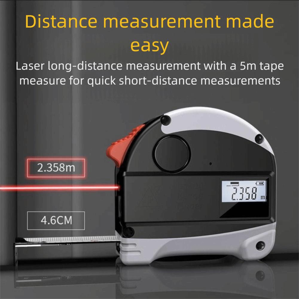 5-Meter Range Infrared High-Precision Measurement Digital Laser Tape Measure Woodworking
