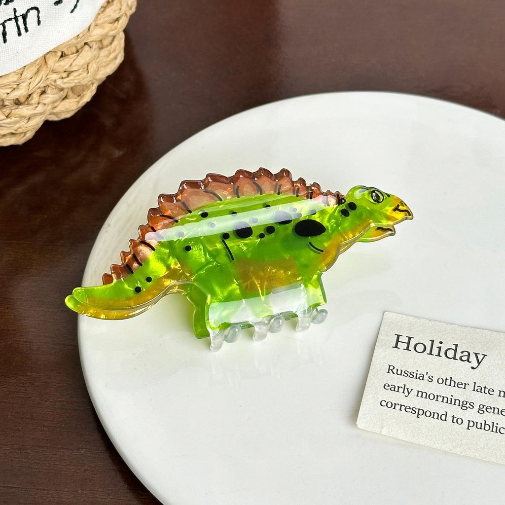 Cute Acrylic Dinosaur Hair Clip With Unique Colorful Options For Hairstyles Trendy