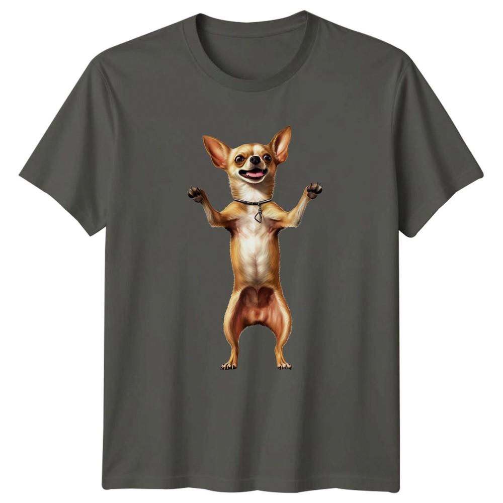 Chihuahua Dog Standing Dogs Animals Unisexs TShirt Unisexs Tee Graphic Unisex Top S
