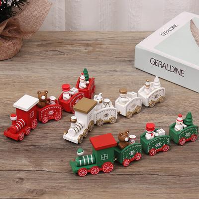 Ev Süsü İçin 1 Set Noel Tren Süsleri Xmas Navidad Noel Hediyeleri Mutlu Yıllar Dekor