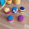 Soft Beanbag Throwing Balls for Kids Crochet Footbag Juggling Balls Handheld Crochet Sandbag Set for Kindergarten Elementary Sports Outdoor Play Toy