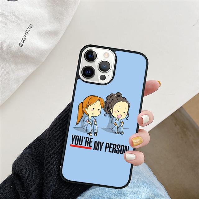 

Greys Anatomy You re My Person Phone Case For iPhone 17 Air 15 16e Cover 11 13 14 Pro Max 12 Plus Max Fundas iPhone 13
