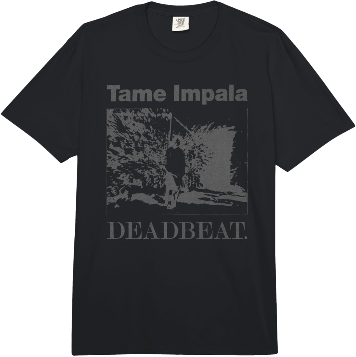 Tame Impala Deadbeat graphic print black T-shirt XL