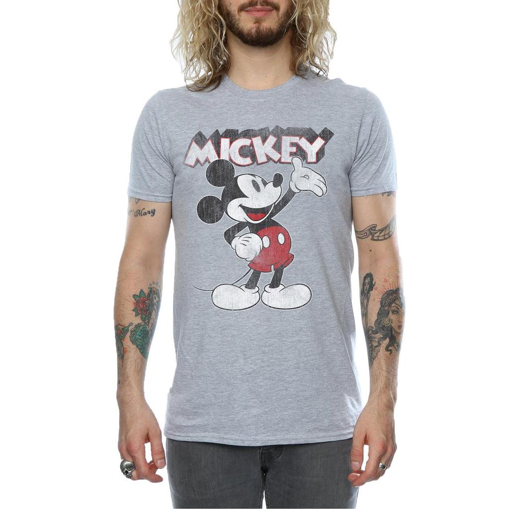 Disney Mens Mickey Mouse Presents T-Shirt