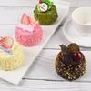 4pcs Artificial Chocolate Cake Model Ornament Simulation Cake Simulated Dessert Photo Props for Home Kitchen Party Decoration