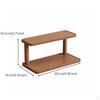 Bamboo Cup Shelf SpaceSaving 2Tier Mug Holder AntiSlip Base MultiTier Rack for Office, Pantry