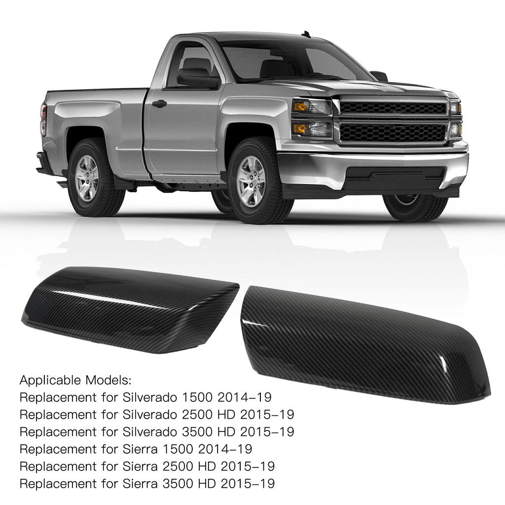 Rear View Mirror Cover   Glossy   Mirror Decoration  or   Replacement for   1500 2014‑19