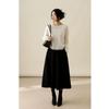 Women Loose Hollow Out Crew Neck Thin Knit Sweater Casual Long Sleeve Pullover Top