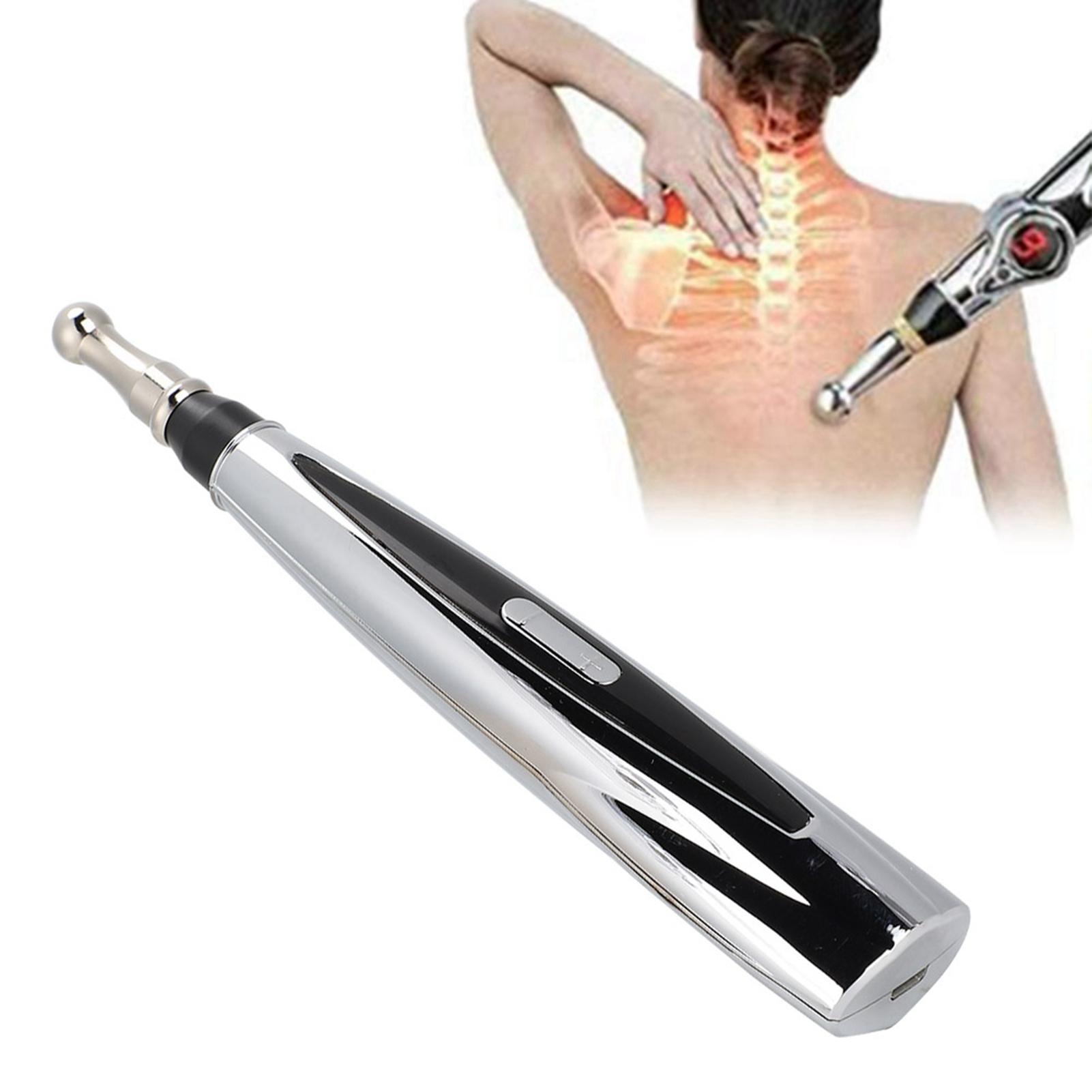 

USB Electric Acupuncture Pen Pain Stress Relief Massage Pen Health Care Device