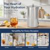 Silver Cold Water Kettle Stainless Steel Beverage Pitcher Modern Water Jug  Home Restaurant