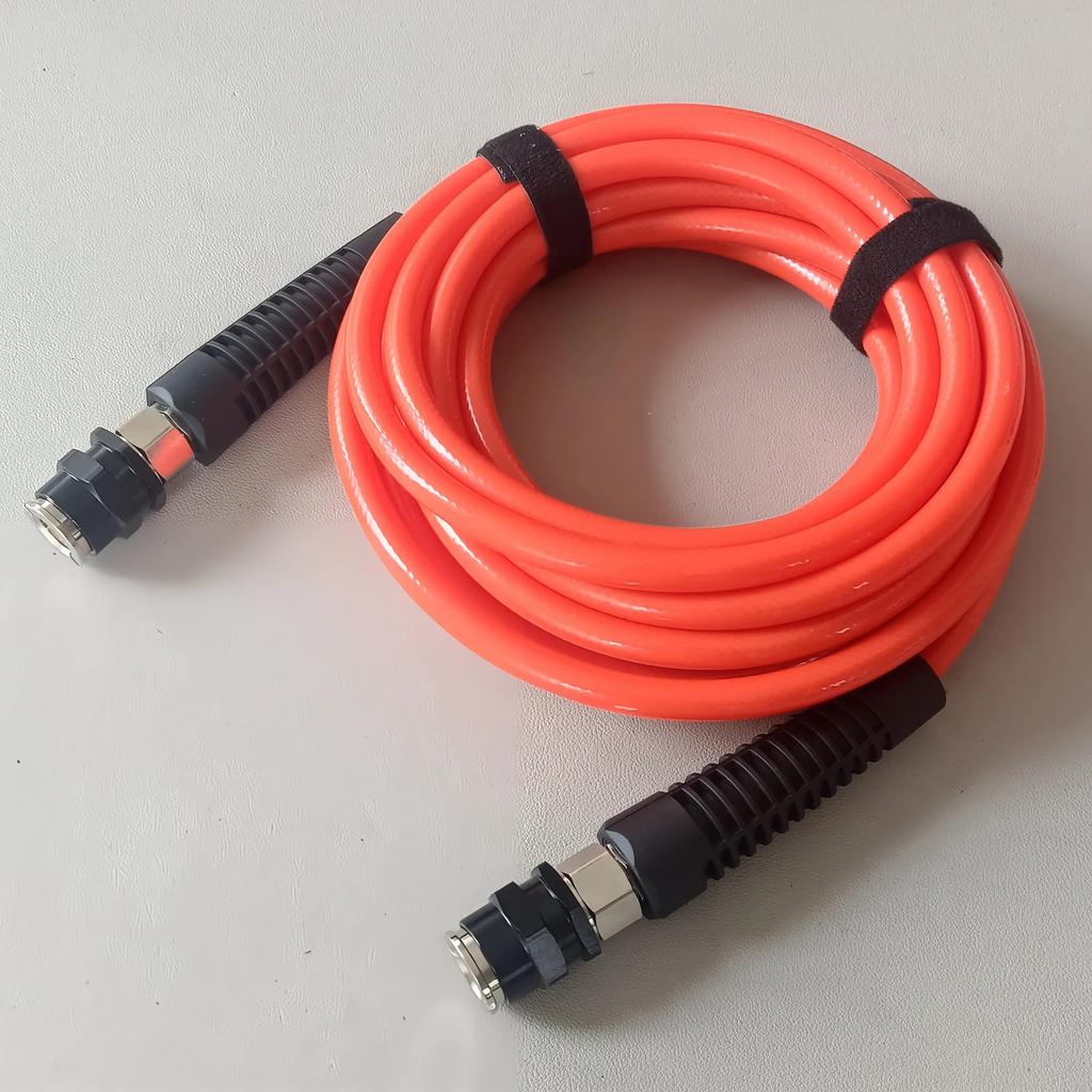 6 Meter Air Hose Kit for Tire Inflator, with US Style Quick Connect Coupler, Heavy Duty Pump Accessory Set