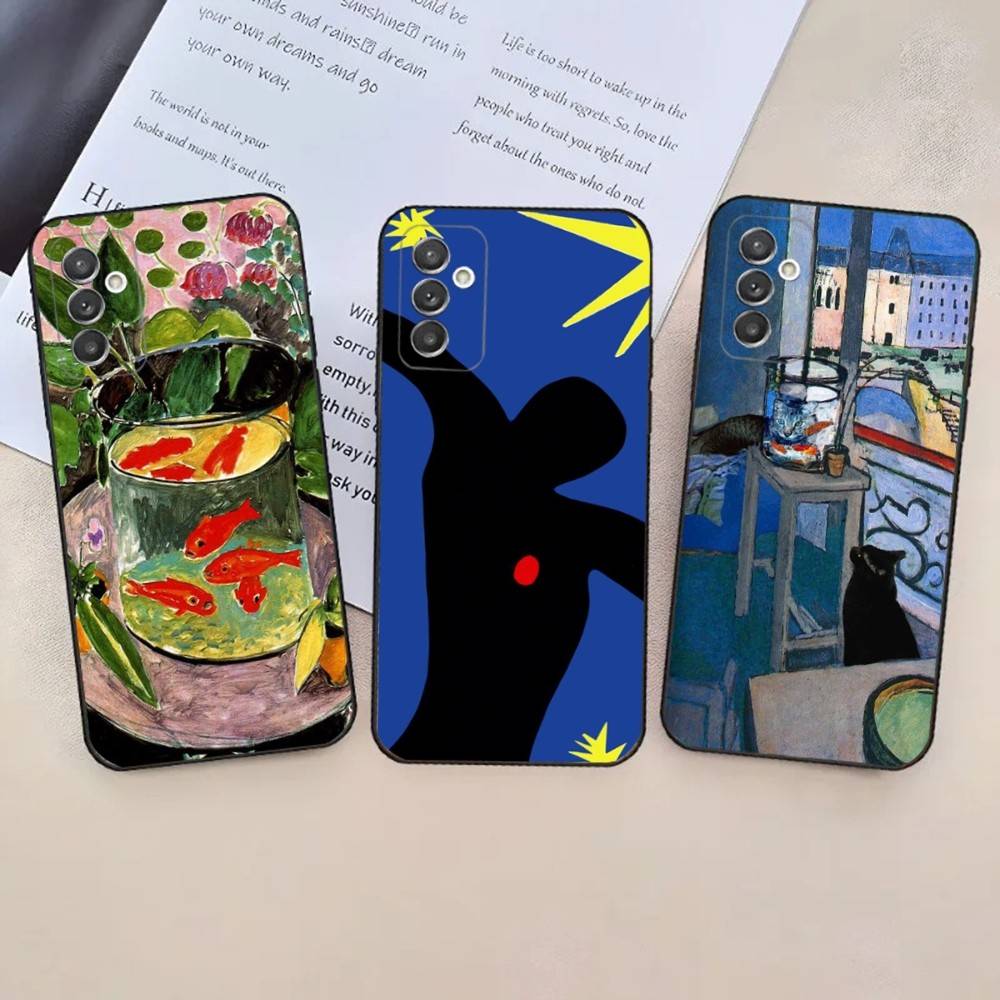 Henri Matisse Art Phone Case For Samsung Galaxy A 91,80,73,72,71,53,52,51,22,5G,Note,J7,8,9 Soft Black Cover