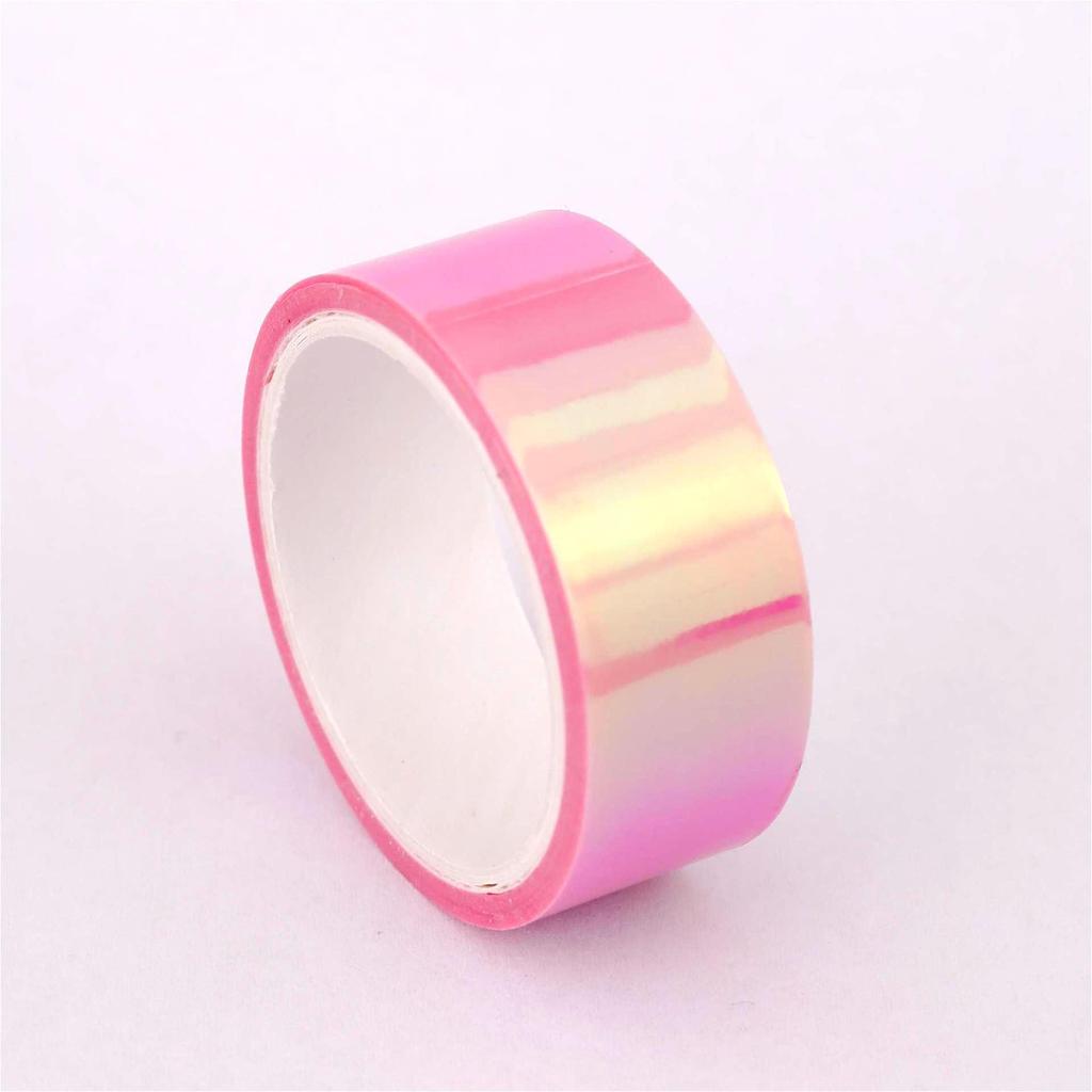 Creative Rainbow Laser Tape: Colorful, Decorative, Waterproof DIY Material for Student Journals and Collage.