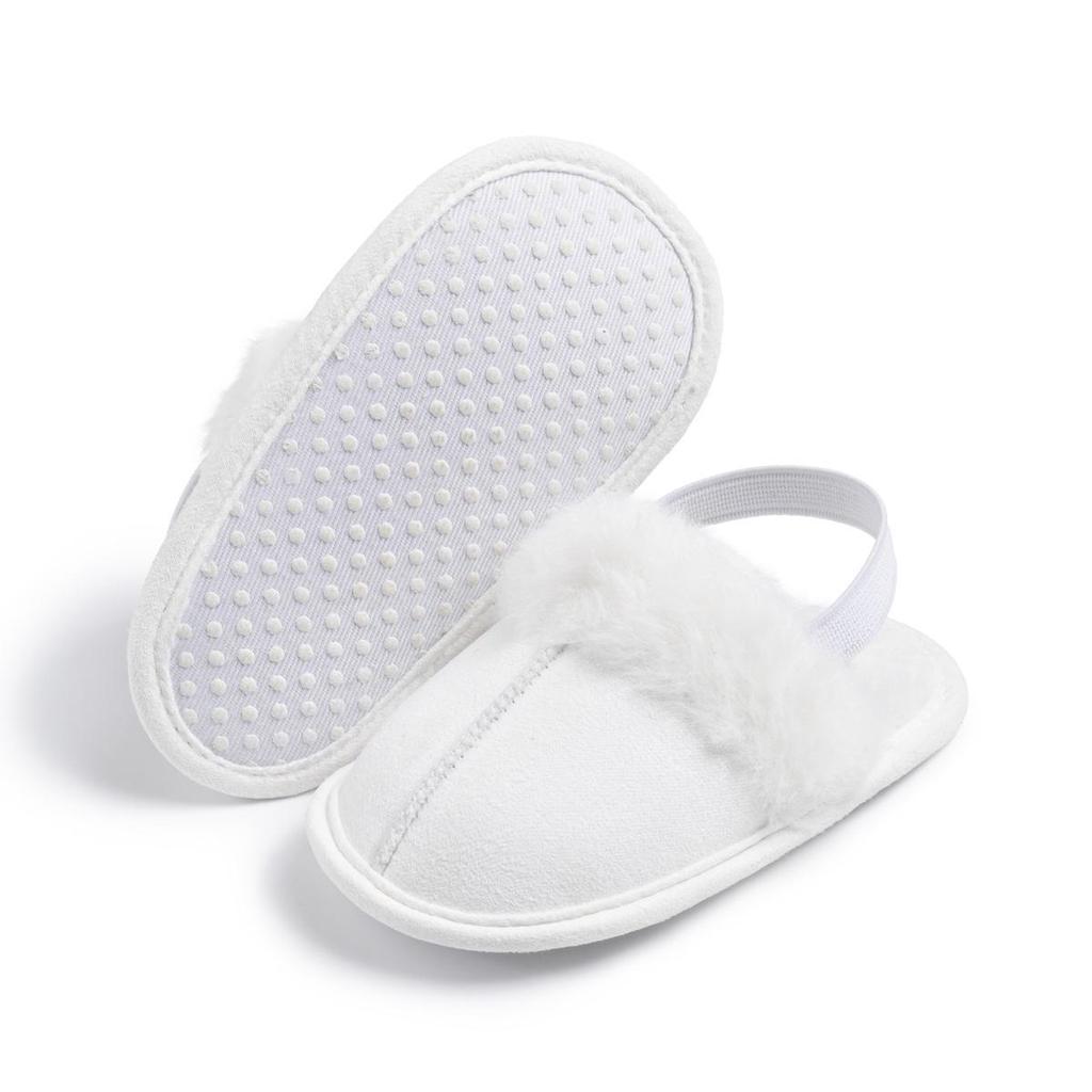 Warm Velvet Fur Soft Sole Baby Shoes 0-1 Year - Autumn/Winter Cotton Casual