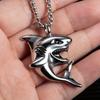 European and American Trend Fierce Great White Shark Fashion Punk Style Men's Jewelry Necklace Pendant