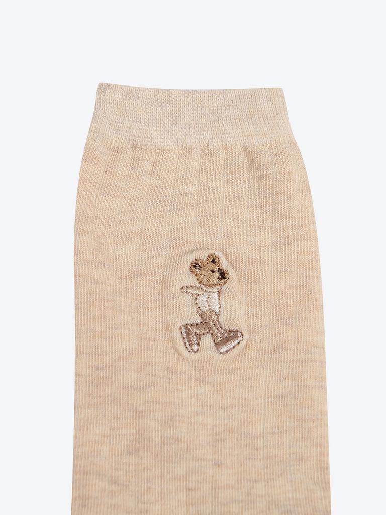 [Schuwer] Embroidered Middle Socks (HPAO5FA202 RE) HPAO5GA202