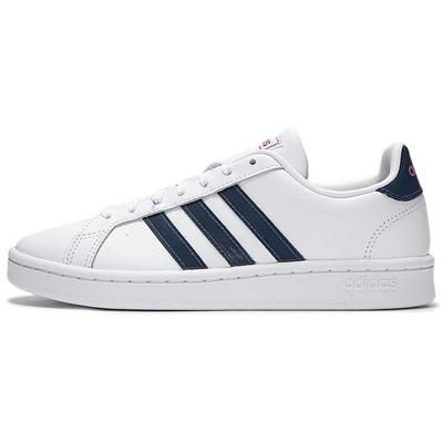 Neo Grand Court Slip Resistant Durable Lightweight Low Top Skate Shoes Women Sneakers Navy-Blue White FZ4262