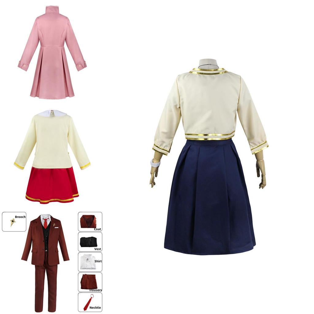 Spy×family Anya Forger Costume Dress Uniform For Kids Perfect For Cosplay And Role Play