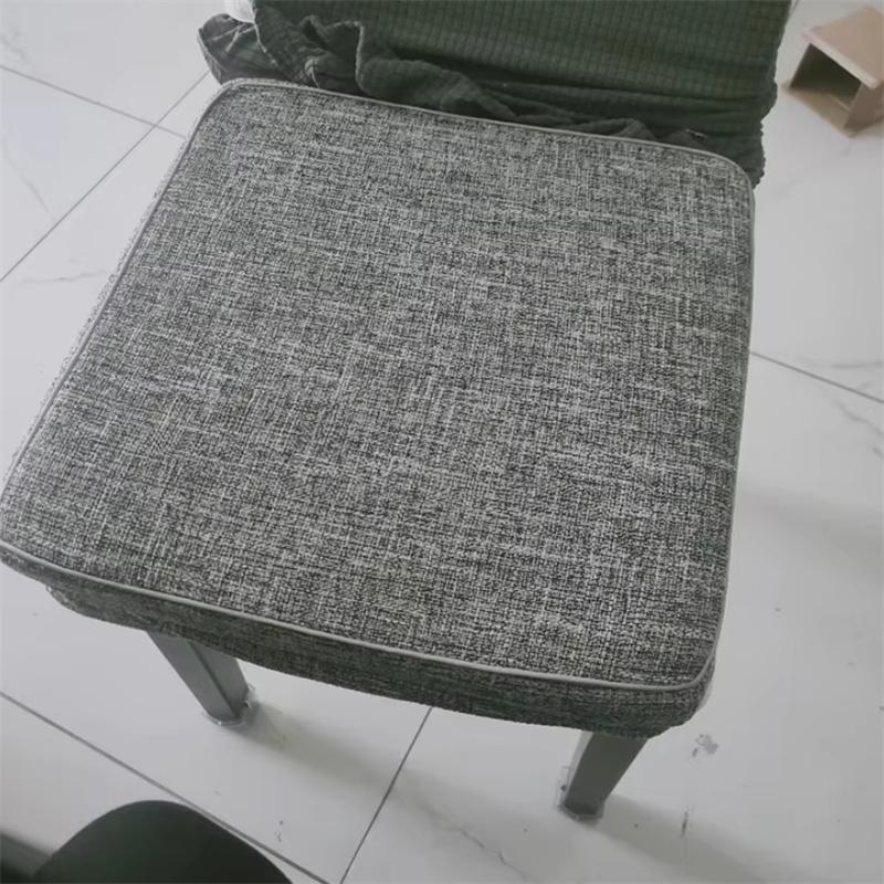 

Simple Imitation Linen Sponge Seat Cushion Solid Color Thicken Nonslip Home Chair Cushion Office Sedentary Soft Chair Pad 50x50x3CM