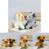 Adorable Husky Plush Toy Realistic Dog Stuffed Animal Cute Puppy Doll Keychain