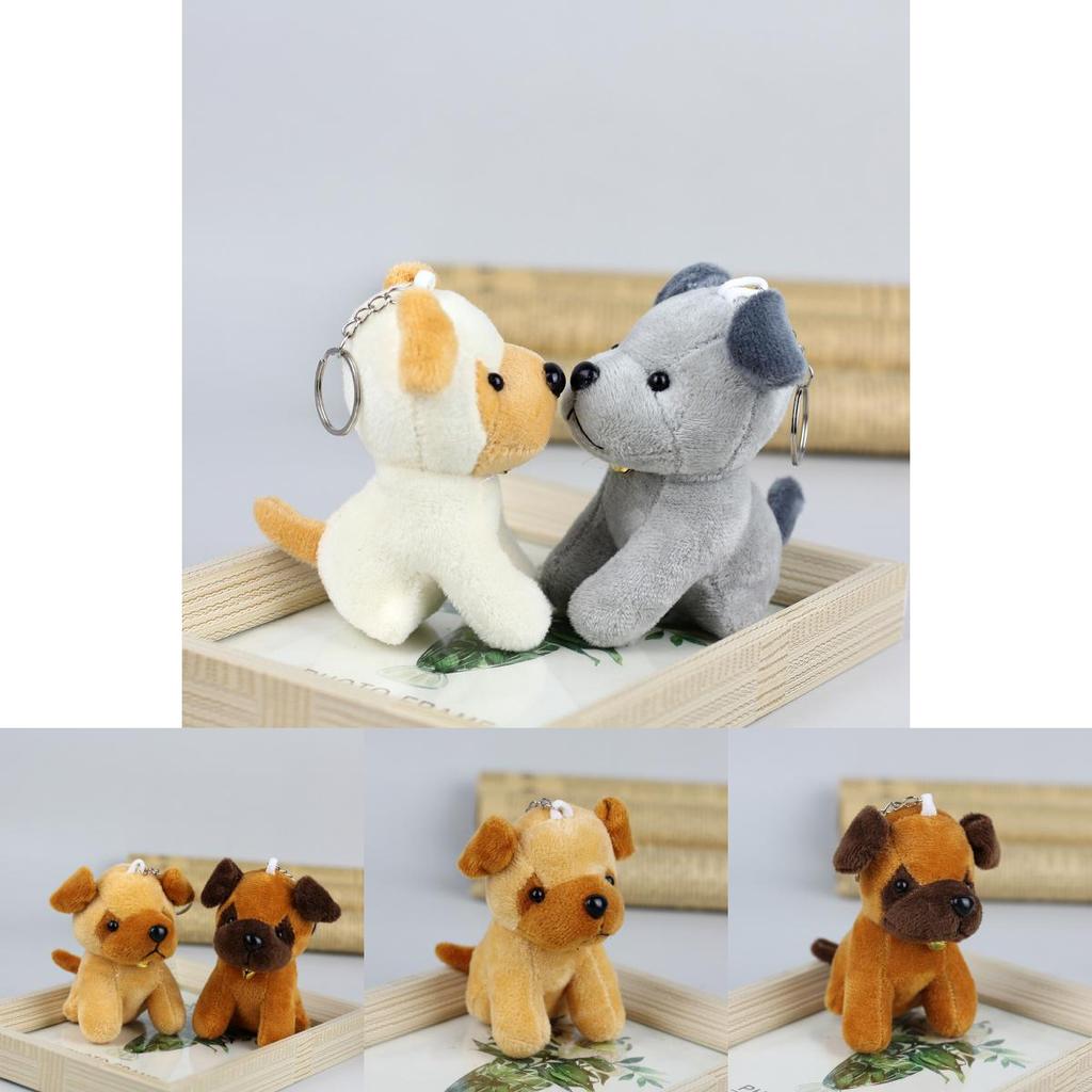 Adorable Husky Plush Toy Realistic Dog Stuffed Animal Cute Puppy Doll Keychain