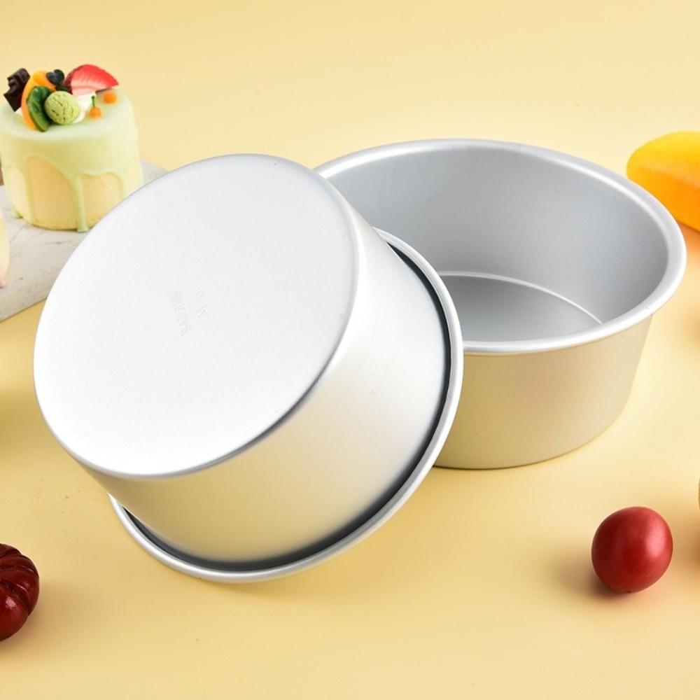Round Cake Bake Pan Aluminum Alloy Cake Mold Pan New Cake Tin Kitchen Dessert Baking