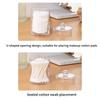 Round Acrylic Cotton Swab Box With Lid Dustproof Makeup Cotton Storage Toothpick Organizer Box