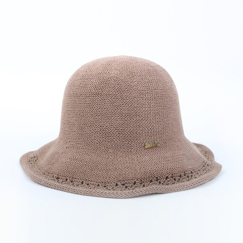 

CAPTEN Elle Punching Knit Round Bucket Hat [EL13UKK012] COCOA