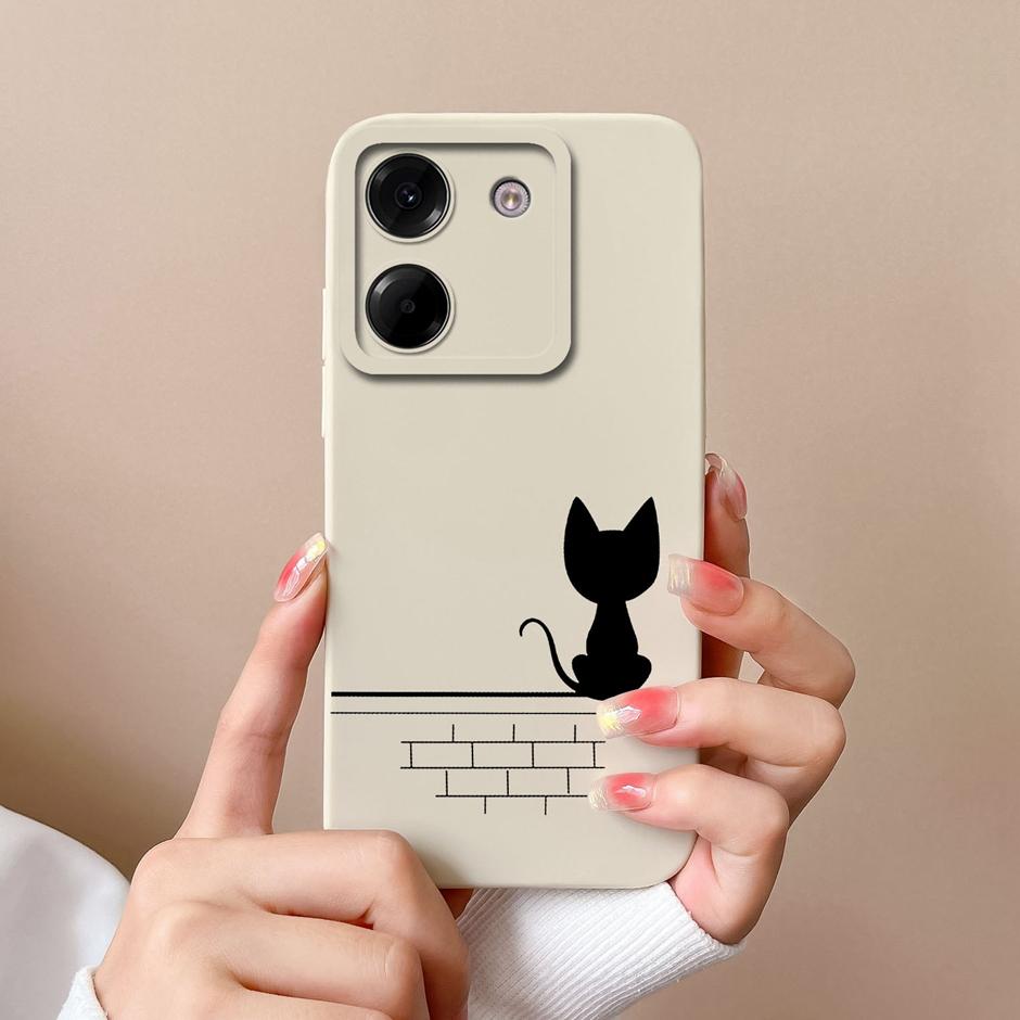 For Xiaomi Poco M7 Pro 5G Case Cute Cartoon Sweet Girl Silicone Soft Protective Back Cover For XiaomiPocoM7 Pro 5G Fundas Coque
