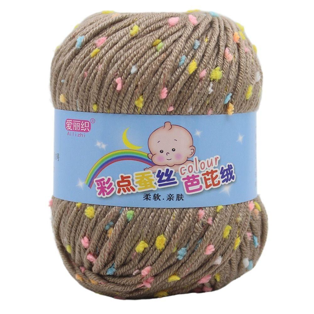 50g/Roll Wool Yarn Baby Cotton Crochet Yarn Practical Scarf Line  For Basket Carpets