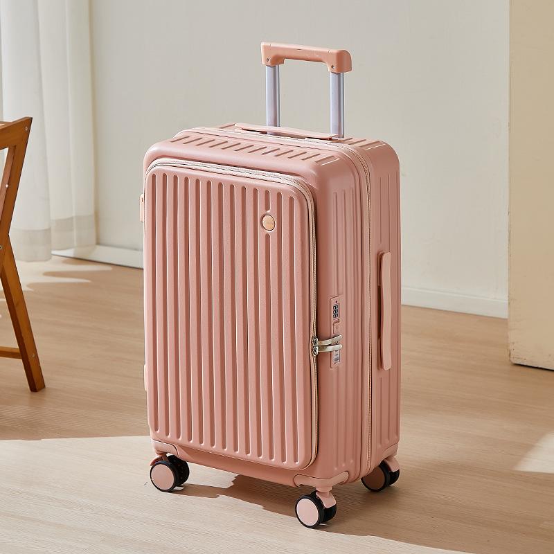 

Чрезвычайно вместительный чемодан с боковой загрузкой, с 20-дюймовым ручным багажом и 24-дюймовой тележкой, для женщин и студентов, с кодовым замком 20 inch [Carry-on + Deep Compartment]