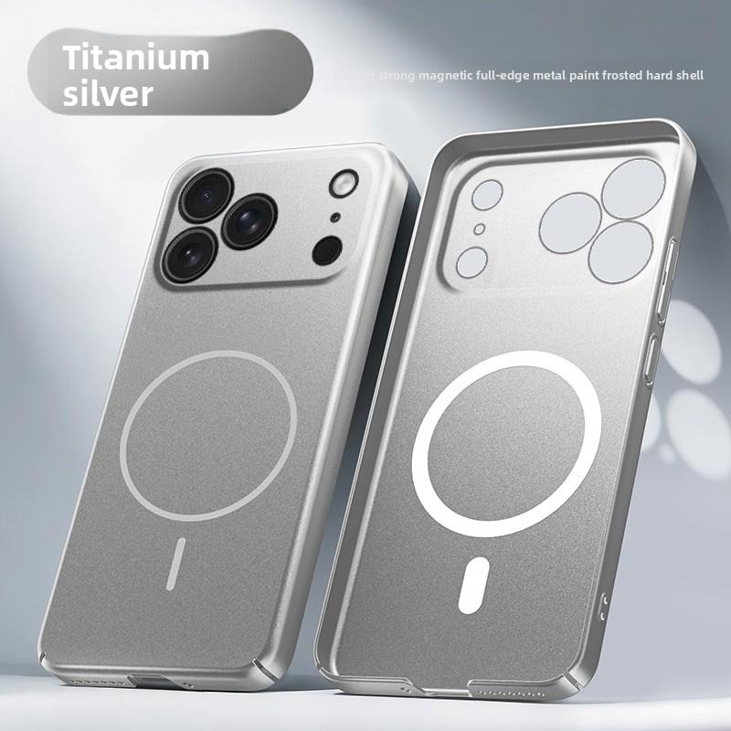 Matte PC Strong Magnetic Case For iPhone 17 Air 16 15 14 13 12 Pro Max For Magsafe Solid Color Ultra Thin Back Cover