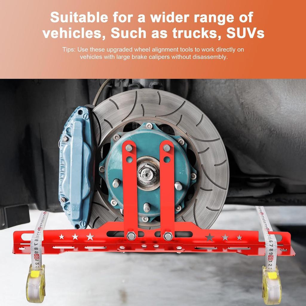 Car Wheel Alignment Tool Plates Adjustable Automotive Wheel Leveling Aligner Heavy Duty Toe Plates Wheel Balancing Supplies