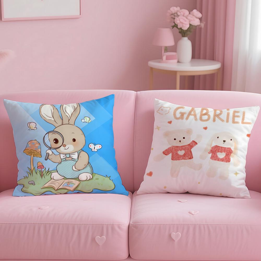 G-GabrielS Cushion Cover Comfortable Reversible Pillow Cover Ideal for Car Sofa Bedroom & Beyond