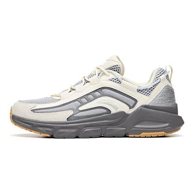 Zapatillas de Running Retro con Amortiguación, Antideslizantes, Duraderas, de Caña Baja para Hombre, Zapatilla Deportiva Blanco Niebla 912035581-5