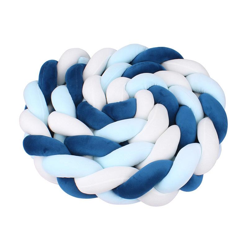 Les bandes tressées pour bébé conviennent aux chambres d'enfants, aux barreaux de lit de qualité mère et bébé, aux pare-chocs et aux barrières de sécurité. (as the picture,three strands 2m)