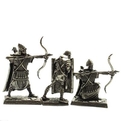 Desktop Metal Copper Ornaments Figure Roman Legionary Soldier Model Archer Medieval Military Decorations