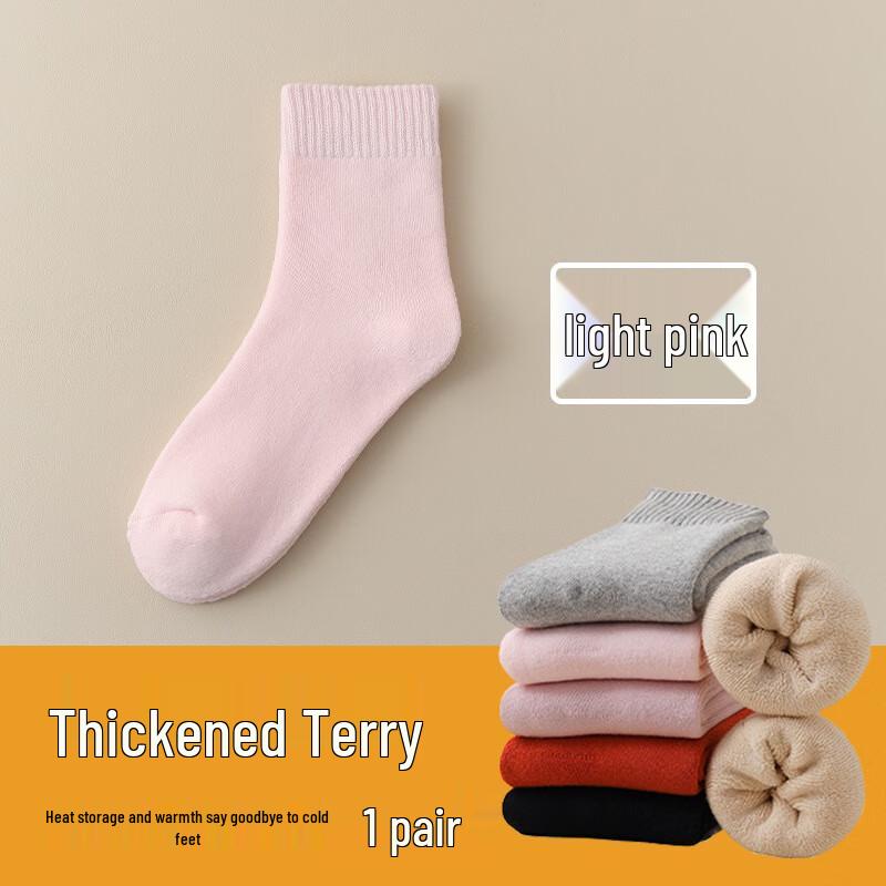 Yishan Yisi Women s Winter Thickened Cotton Fleece-Lined Warm Sleep Socks