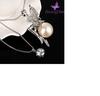 Shining Diva Fashion Long Chain Angel Wings Pendent for Women and Girls (Silver)